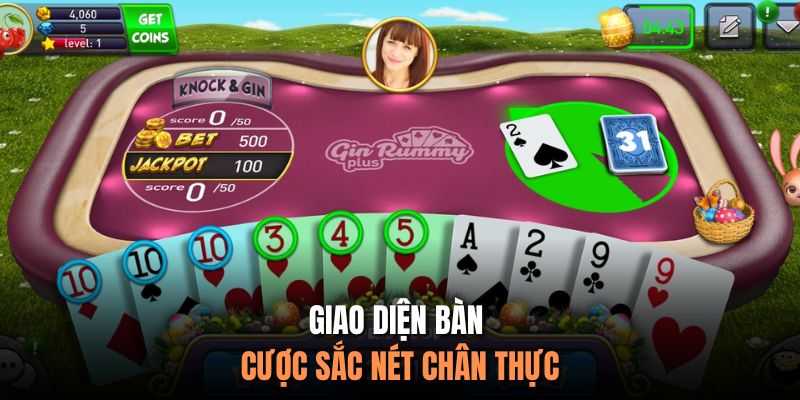 Giao diện bàn cược sắc nét chân thực